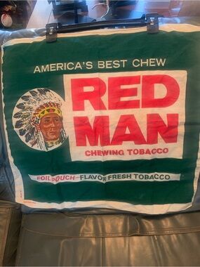 RARE, NEW NEVER USED, RED MAN chewing tobacco promotion BANDANA, all Cotton.